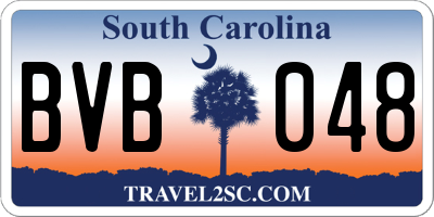 SC license plate BVB048