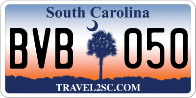 SC license plate BVB050