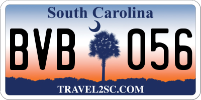 SC license plate BVB056