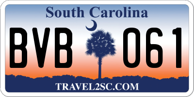 SC license plate BVB061