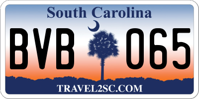 SC license plate BVB065