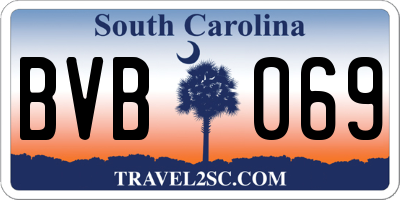 SC license plate BVB069