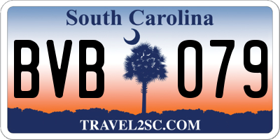 SC license plate BVB079