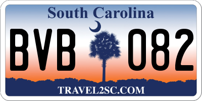 SC license plate BVB082