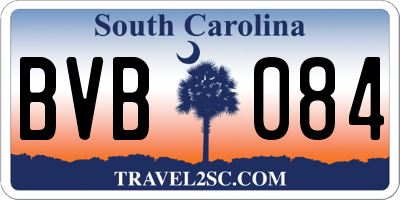 SC license plate BVB084