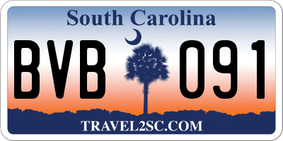 SC license plate BVB091