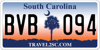 SC license plate BVB094