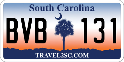 SC license plate BVB131