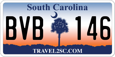 SC license plate BVB146