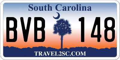 SC license plate BVB148