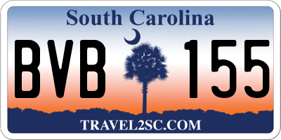 SC license plate BVB155