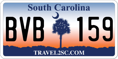 SC license plate BVB159