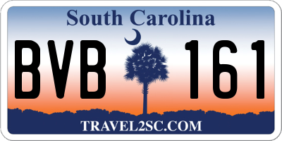 SC license plate BVB161