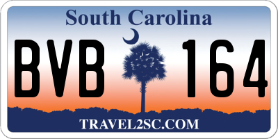 SC license plate BVB164