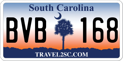 SC license plate BVB168