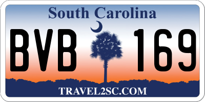 SC license plate BVB169
