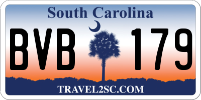 SC license plate BVB179