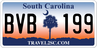 SC license plate BVB199