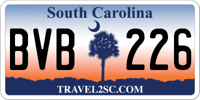 SC license plate BVB226