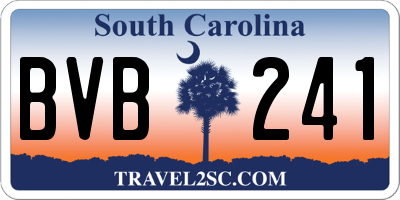 SC license plate BVB241