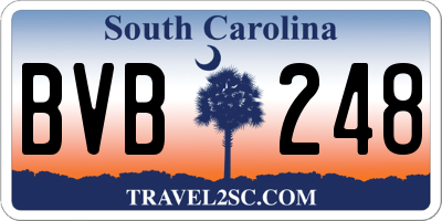 SC license plate BVB248