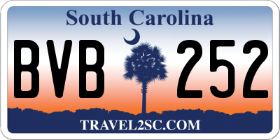 SC license plate BVB252