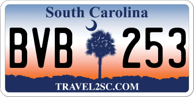 SC license plate BVB253
