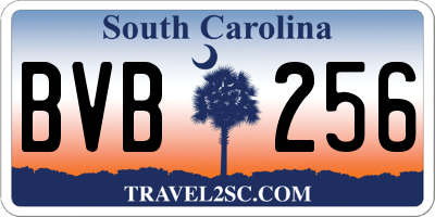 SC license plate BVB256