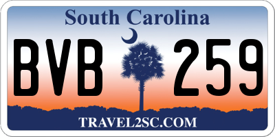 SC license plate BVB259