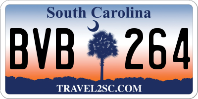 SC license plate BVB264