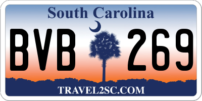 SC license plate BVB269