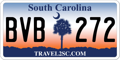 SC license plate BVB272