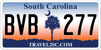 SC license plate BVB277