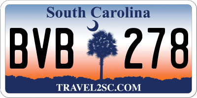 SC license plate BVB278