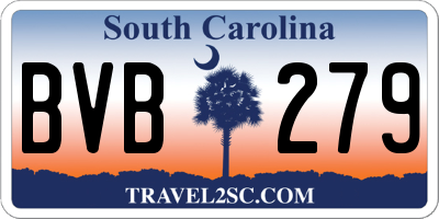 SC license plate BVB279