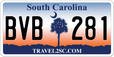 SC license plate BVB281