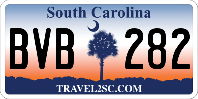 SC license plate BVB282