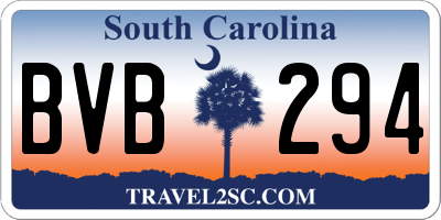 SC license plate BVB294