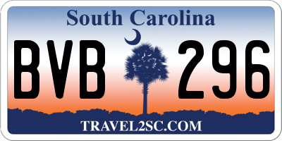 SC license plate BVB296