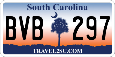 SC license plate BVB297