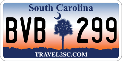 SC license plate BVB299