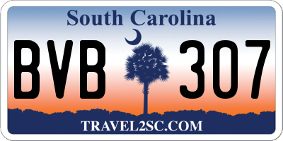 SC license plate BVB307