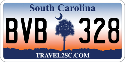 SC license plate BVB328