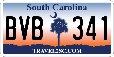 SC license plate BVB341