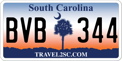 SC license plate BVB344
