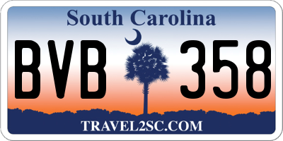 SC license plate BVB358