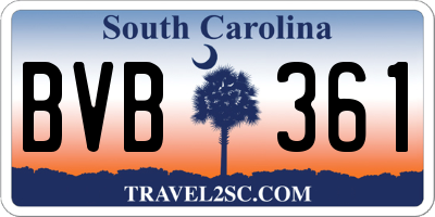 SC license plate BVB361
