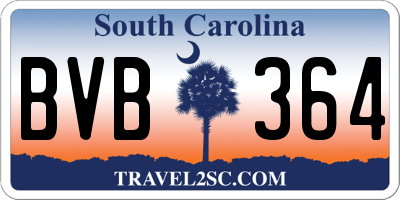 SC license plate BVB364
