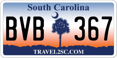 SC license plate BVB367