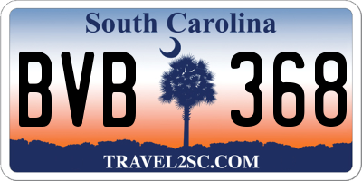 SC license plate BVB368